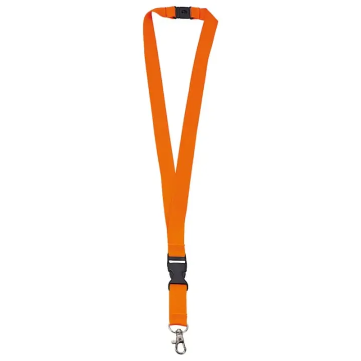 Polyester lanyard 20mm with buckle and hook - LT90879 (N9007)